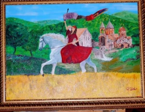 “A nomad in the ancient city”, Oil on Canvas, 60 x 70 cm., 2005